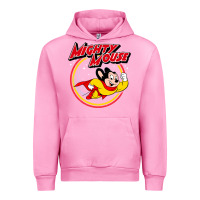 Fuchsia Pink the mighty mouse Urban Hoodie - InspiraDesign