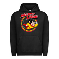 Pigment Black the mighty mouse Urban Hoodie - InspiraDesign