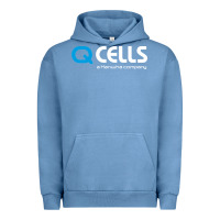 Pigment Pebble Blue Mesmerizing Q Cells Urban Hoodie - InspiraDesign