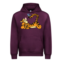 Mauve Wine tigger Urban Hoodie - InspiraDesign