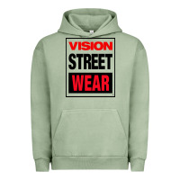 Pigment Oil Green VISION STREET WEAR Urban Hoodie - InspiraDesign