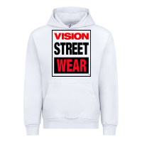 White VISION STREET WEAR Urban Hoodie - InspiraDesign