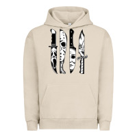 Pigment French Oak knives horror movie friday halloween horror goth evil t shirt Urban Hoodie - InspiraDesign