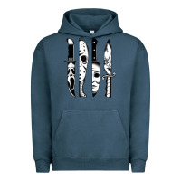 Pigment Midnight Navy knives horror movie friday halloween horror goth evil t shirt Urban Hoodie - InspiraDesign