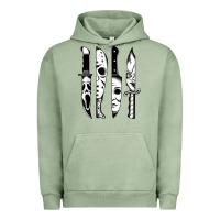 Pigment Oil Green knives horror movie friday halloween horror goth evil t shirt Urban Hoodie - InspiraDesign