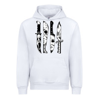 White knives horror movie friday halloween horror goth evil t shirt Urban Hoodie - InspiraDesign