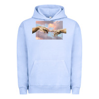 Pigment Grape Ice creation of adam hands aesthetic t shirt Urban Hoodie - InspiraDesign