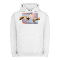 Pigment Lunar Rock creation of adam hands aesthetic t shirt Urban Hoodie - InspiraDesign