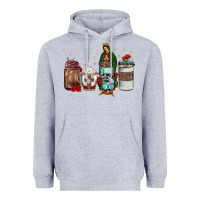 Heather Grey our lady of guadalupe coffee Heavyweight Hoodie - JahusDesignShop