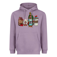 Lavender our lady of guadalupe coffee Heavyweight Hoodie - JahusDesignShop