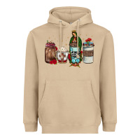 Mushroom our lady of guadalupe coffee Heavyweight Hoodie - JahusDesignShop