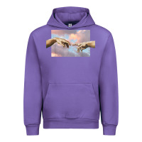 Tulip creation of adam hands aesthetic t shirt Urban Hoodie - InspiraDesign