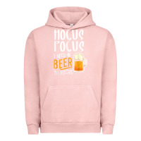 Pigment Salmon Hocus Pocus I Need Beer To Focus Funny Halloween Witch 1 Urban Hoodie - InspiraDesign