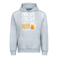 Heather Grey Hocus Pocus I Need Beer To Focus Funny Halloween Witch 1 Urban Hoodie - InspiraDesign