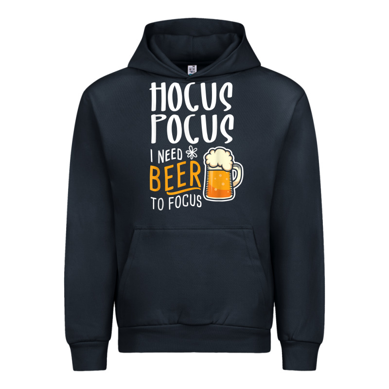 Hocus Pocus I Need Beer To Focus Funny Halloween Witch 1 Urban Hoodie by InspiraDesign | Teevron