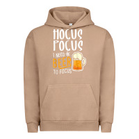 Pigment Burro Hocus Pocus I Need Beer To Focus Funny Halloween Witch 1 Urban Hoodie - InspiraDesign