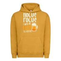 Pigment Peanut Butter Hocus Pocus I Need Beer To Focus Funny Halloween Witch 1 Urban Hoodie - InspiraDesign
