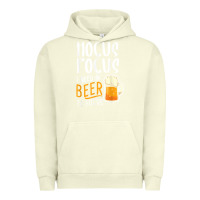 Pigment Pistachio Hocus Pocus I Need Beer To Focus Funny Halloween Witch 1 Urban Hoodie - InspiraDesign