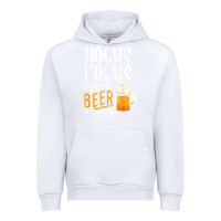 White Hocus Pocus I Need Beer To Focus Funny Halloween Witch 1 Urban Hoodie - InspiraDesign