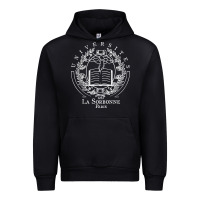 Black Universite Paris La Sorbonne Urban Hoodie - InspiraDesign