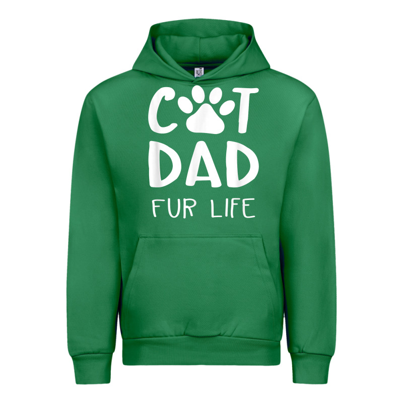 Funny Cat Dad Fathers Day Gift Shirt Fur Life Cat Tee Urban Hoodie by InspiraDesign | Teevron