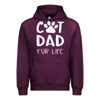 Mauve Wine funny cat dad fathers day gift shirt fur life cat tee Urban Hoodie - InspiraDesign