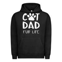 Pigment Black funny cat dad fathers day gift shirt fur life cat tee Urban Hoodie - InspiraDesign