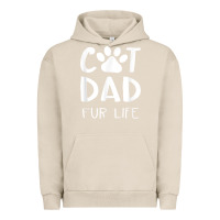 Pigment French Oak funny cat dad fathers day gift shirt fur life cat tee Urban Hoodie - InspiraDesign