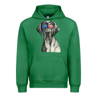 Emerald great dane sunglasses american usa flag 4th of july fourth t shirt Urban Hoodie - InspiraDesign