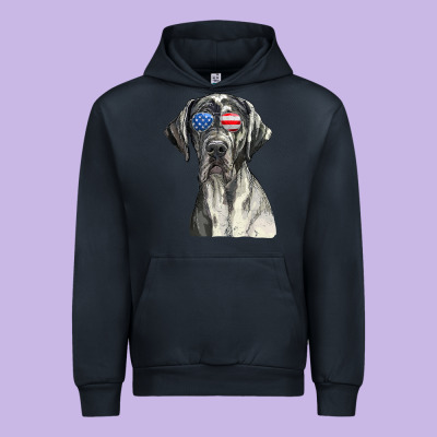 Great Dane Sunglasses American Usa Flag 4th Of July Fourth T Shirt Urban Hoodie Designed By Inspiradesign