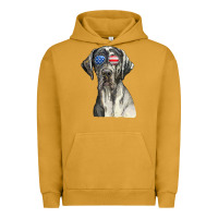 Pigment Peanut Butter great dane sunglasses american usa flag 4th of july fourth t shirt Urban Hoodie - InspiraDesign