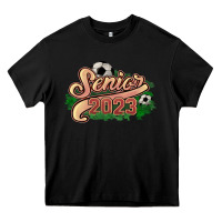 Black Senior 2023 Soccer Heavy Core Tee - HowdyJamesFarm