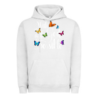 Pigment Lunar Rock With God All Things Are Possible  Religious Butterfly Art Urban Hoodie - InspiraDesign