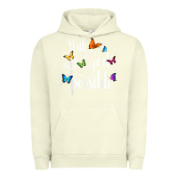Pigment Pistachio With God All Things Are Possible  Religious Butterfly Art Urban Hoodie - InspiraDesign