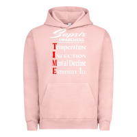 Pigment Salmon Sepsis Awareness  Know Sepsis Signs  Sepsis Surviv Urban Hoodie - InspiraDesign