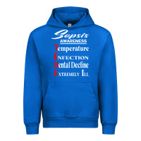Cobalt Sepsis Awareness  Know Sepsis Signs  Sepsis Surviv Urban Hoodie - InspiraDesign