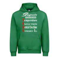 Emerald Sepsis Awareness  Know Sepsis Signs  Sepsis Surviv Urban Hoodie - InspiraDesign