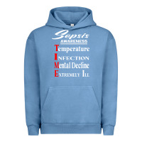 Pigment Pebble Blue Sepsis Awareness  Know Sepsis Signs  Sepsis Surviv Urban Hoodie - InspiraDesign