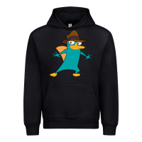 Black Perry The Platypus Urban Hoodie - InspiraDesign