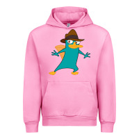 Fuchsia Pink Perry The Platypus Urban Hoodie - InspiraDesign
