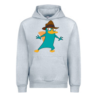 Heather Grey Perry The Platypus Urban Hoodie - InspiraDesign