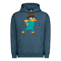 Pigment Midnight Navy Perry The Platypus Urban Hoodie - InspiraDesign