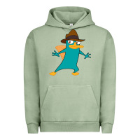 Pigment Oil Green Perry The Platypus Urban Hoodie - InspiraDesign