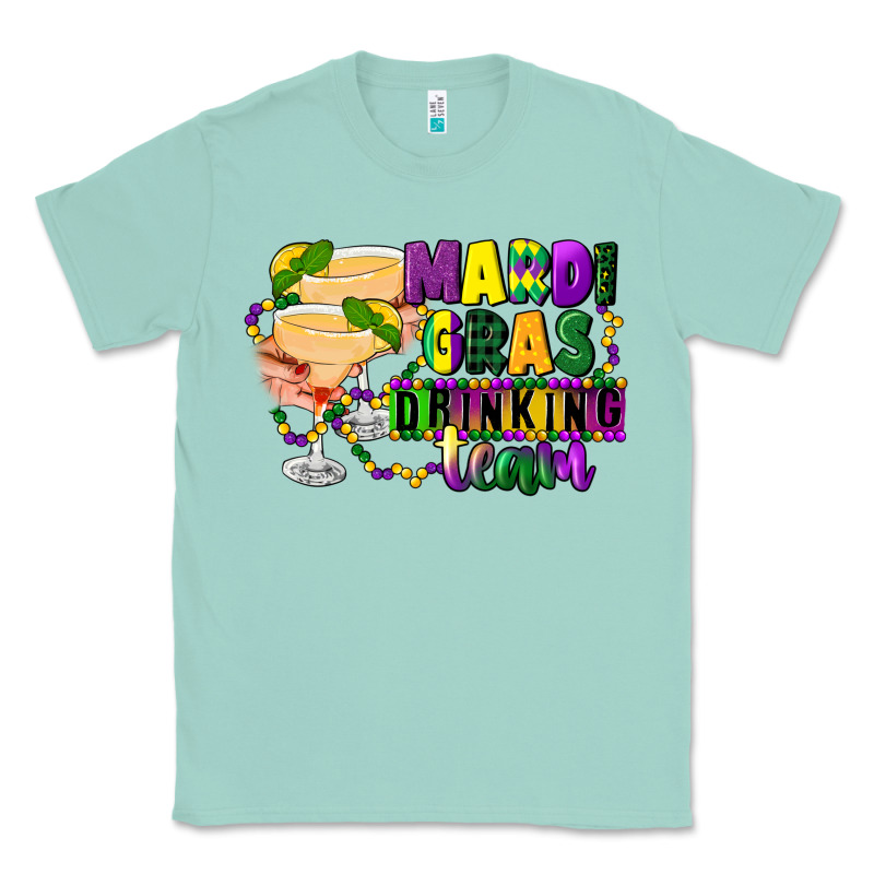 Mardi Gras Drinking Team Margaritas Classic Tee by CowGirlArtShop | Teevron