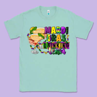 Mardi Gras Drinking Team Margaritas Classic Tee Designed By Cowgirlartshop