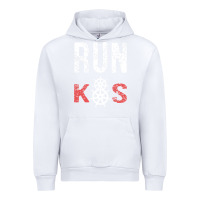 White RUN k8s Urban Hoodie - InspiraDesign