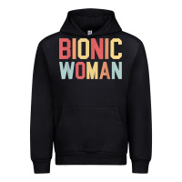 Black bionic woman injury accident broken hip leg arm surgery t shirt Urban Hoodie - InspiraDesign