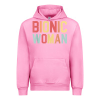 Fuchsia Pink bionic woman injury accident broken hip leg arm surgery t shirt Urban Hoodie - InspiraDesign