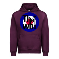 Mauve Wine rock and roll Urban Hoodie - InspiraDesign