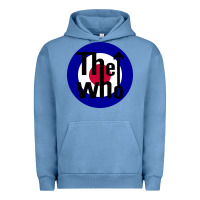 Pigment Pebble Blue rock and roll Urban Hoodie - InspiraDesign